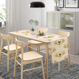 Tropical Flamingo Table Runner, Hawaiian Summer Fruit Pineapple