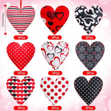 27 Pieces Valentines Day Felt Heart Ornaments Heart Hanging Decors