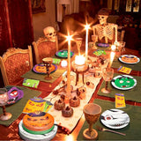 180 Pcs Halloween Paper Plates and Napkins Set 4 Design Pumpkin