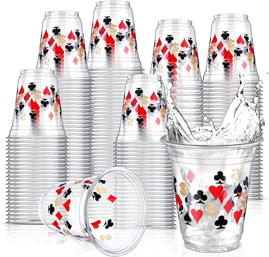 50 Pcs Casino Party Decorations Las Vegas Cups Casino Game Night