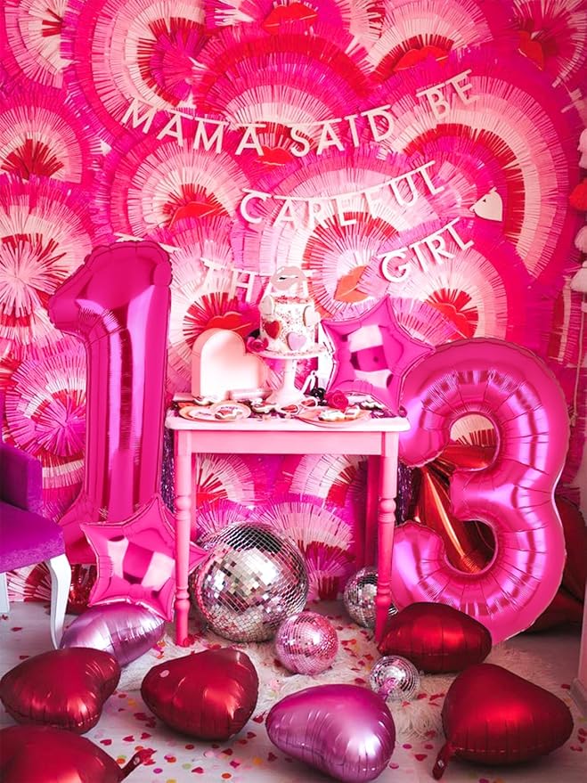 40 Inch Number Balloons Hot Pink 3 Large Number Balloon Anniversary