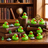 25 Pcs Mini Alien Rubber Ducks Alien Party Favors Tiny Green