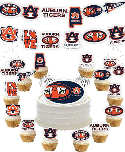 Auburn Party Supplies for Football, Birthday Gift, Graduation Party