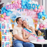 172 PCs Whats The Scoop Gender Reveal Decorations Hombae Boy or Girl