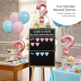 Gender Reveal Voting Board Game Set with 144 Stickers Cast Your Vote