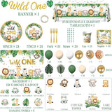 Wild Birthday Decorations Safari Birthday Decorations 277Pcs Wild