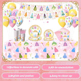 134Pcs Princess Birthday Party Decorations for Princess Party