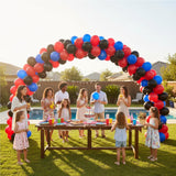KADBANER Red Black Blue Balloons,100 Pack 12 Inch Latex Balloons,for