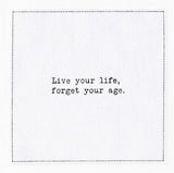 Five Star Funny 70th Birthday Quotes | White Cotton Cocktail Napkins