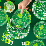 St Patrick's Day Paper Plates and Napkins Tableware Set Serves 60