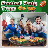 36 Pack Football Party Supplies Large 5 lb Football Plates Trays