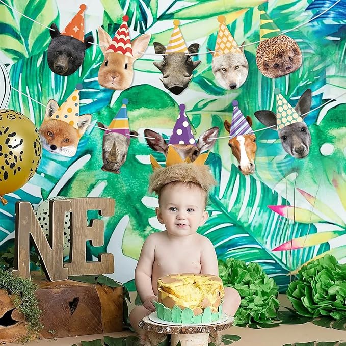 Safari Animals Happy Birthday Banner Wild Animal Banners Party Animal