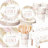 194 Pcs Boho Baby Shower Decorations Boho Floral Baby Shower Paper