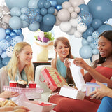 Amandir 173Pcs Dusty Blue Balloon Arch Garland Kit, Baby Light Dusty