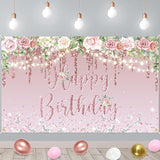 Rose Gold Birthday Party Decorations for Women Girls Happy Birthday