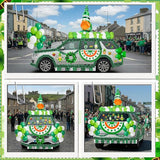 62 Pcs St Patrick's Day Parade Float Decorations Shamrock Leprechaun