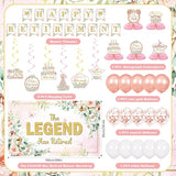 Pink Floral Retirement Party Decorations The Legend Has Retired