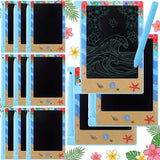 12 Pack Hawaiian Luau Party Favors Mini LCD Writing Tablet 4.6 Inch