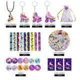 Tazimi 122 PCS Roller Skate Party Favors Skating Party Supplies with