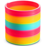 Bedwina Jumbo Rainbow Spring Coil Toy - 6" Plastic Giant Spring Coil