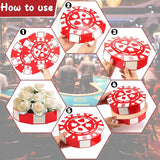 16 PCS Casino Theme Party Decor 9 Inch Poker Chip Casino Decor Box