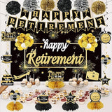 20PCS Happy Retirement Party Decorations Kit for Men Women Kuxriox