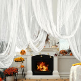 600 x 85 Creepy Cloth Large White Halloween Spooky Fabric Cloth