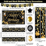 Black and Gold Birthday Decorations Birthday Party DecoratIons for