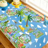 81 Pcs Dinosaur Birthday Decorations Including Dinosaur