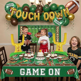 Football Party Decorations Kit with Green Brown Gold small Balloon