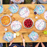 Grencian 96Pcs Mermaid Birthday Party Decorations Mermaid 1st