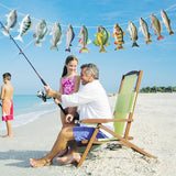 Hooqict Gone Fishing Hanging Banner Garland Fish Birthday Party