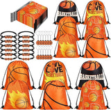 36 Pcs Basketball Party Favors 12 Basketball Drawstring Gift Bags