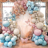 DIY Gender Reveal Party Decorations 138pcs Pink and Blue Balloon
