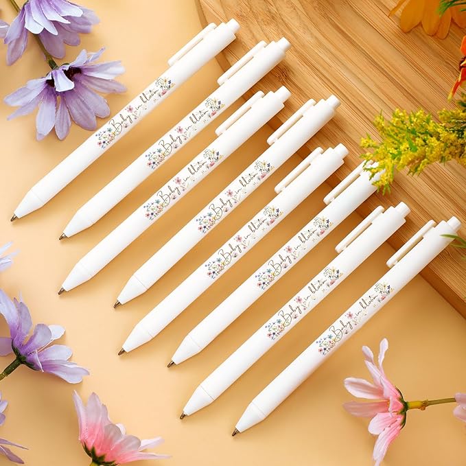Ireer 36 Pcs Baby in Bloom Baby Shower Pens Gifts Bulk Party Favors