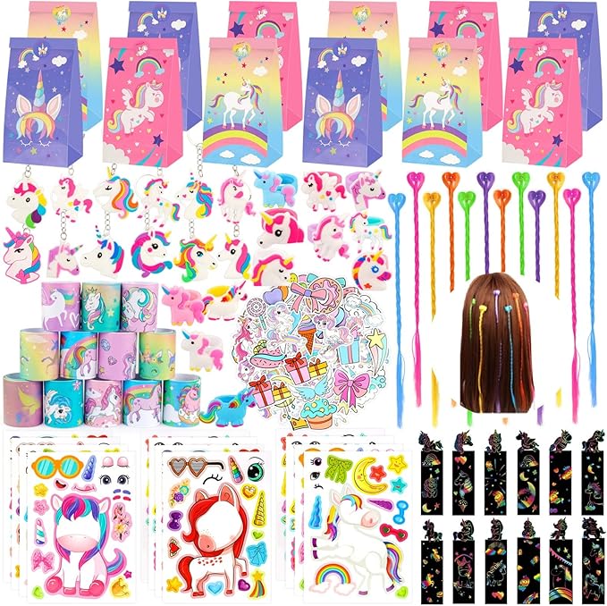 Unicorn Party Favors 12 Pack Unicorns Birthday Party Supplies