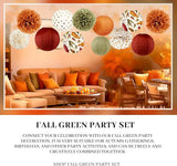 Fall Wedding Decorations 12 PCS Orange Maple Leaf Paper Lanterns