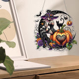 VODAPYC Halloween Witch Diamond Art Hanging Kit for Adults, DIY