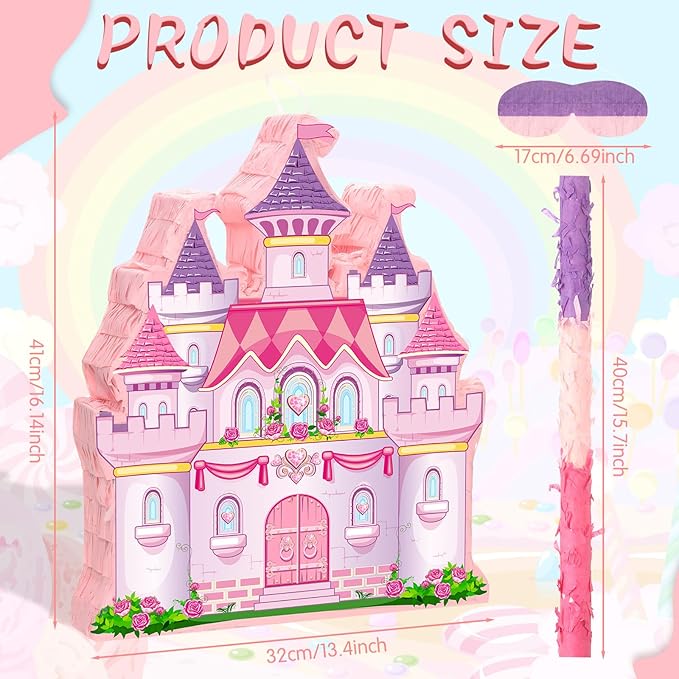 Princess Castle Piñata Bundle Girl Princess Party Piñata Set Include