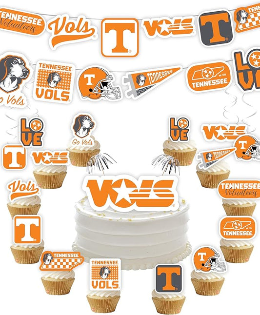 Tennessee Vols Party Supplies for Football, Birthday Gift, Graduation