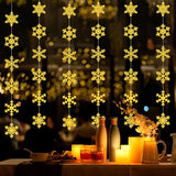Gold Snowflake-Snow Christmas Party-Decorations Garland - 6pcs Winter