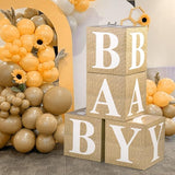 Baby Boxes with Letters for Baby Shower Decorations Gender Reveal