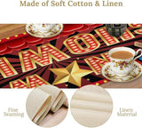 Movie Night Table Runner, Rustic Film Movie Theme Popcorn Tape Now