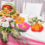 48 Pcs Hawaiian Hibiscus Paper Plates Decoration Summer Party Paper
