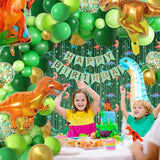 95pcs Dinosaur Birthday Party Decorations for Boys Jungle Safari