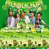 St Patricks Day Plates and Napkins 142Pcs St Patrick's Day Party