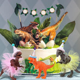 27 Pcs Dinosaur Birthday Party Decorations Animal Cake Toppers with