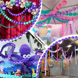 Purple Quick Linking Balloons, 100PCS 6 Inch Purple Link Balloons for
