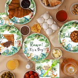 Dinosaur Baby Shower Decorations for Boys 96PCS Rawr Its a Boy Party