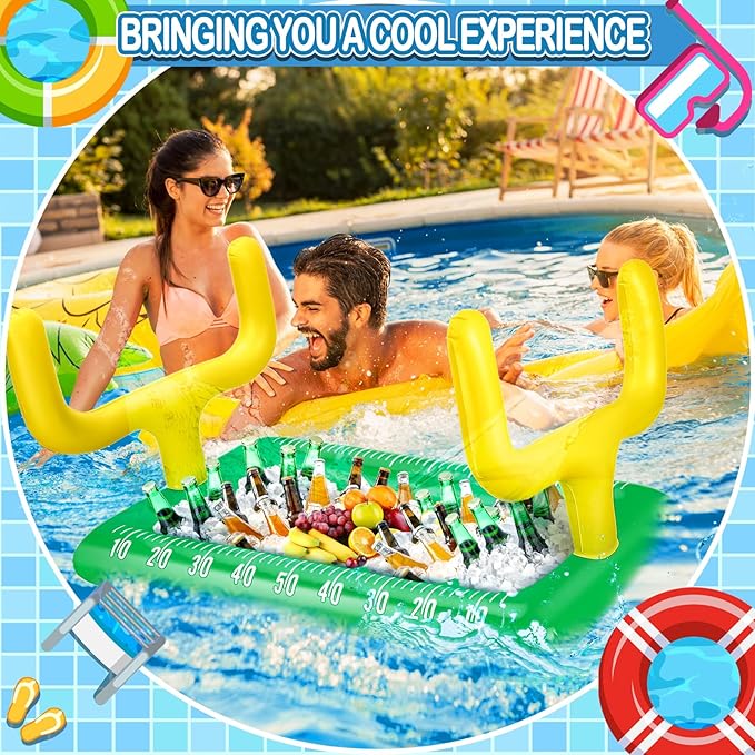 2 Pcs Inflatable Football Drink Cooler Football Party